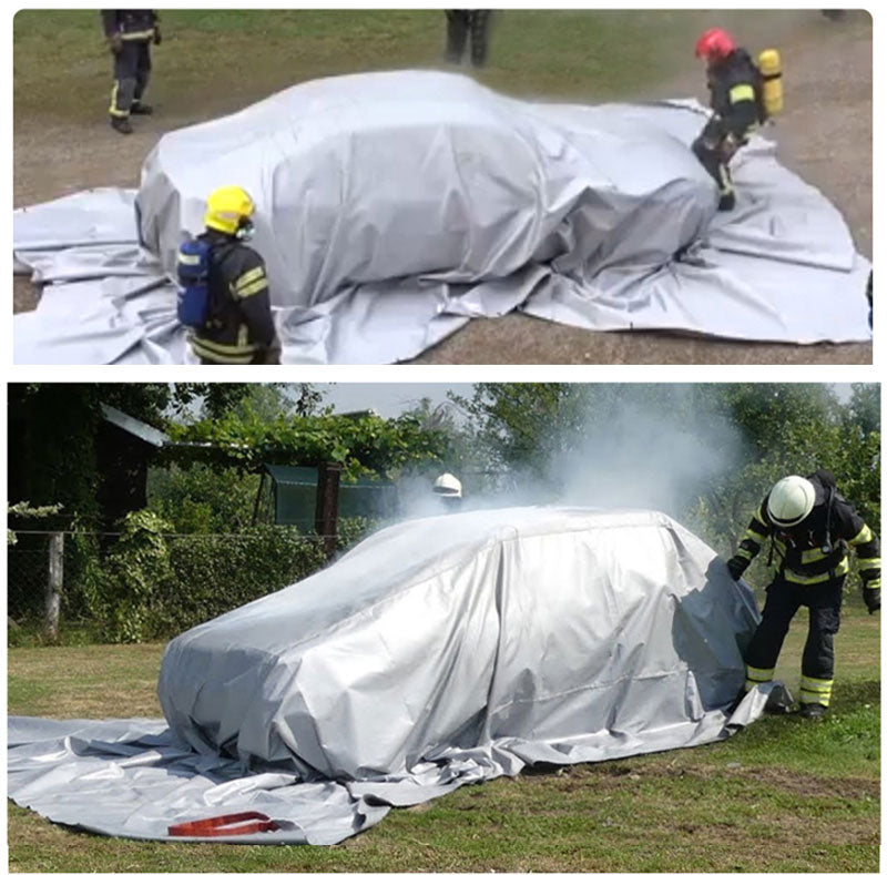 Fire Blanket Extinguish Car , Fire Blanket Extinguish Electric Car Fire Blanket Extinguish Car Safe and Reliable