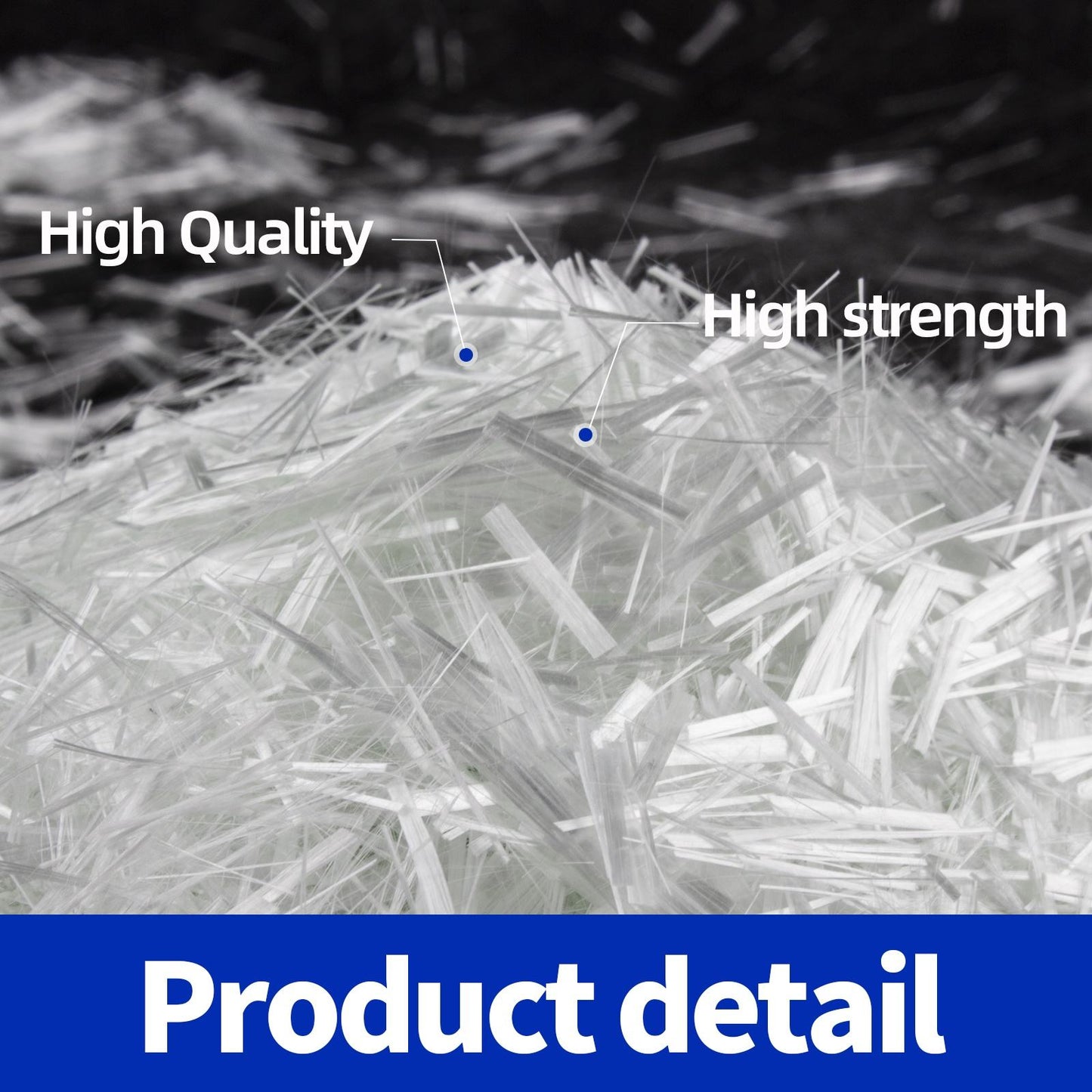 chopped strand fiberglass high silica glass fiber chopped precursor is used for concrete building materials